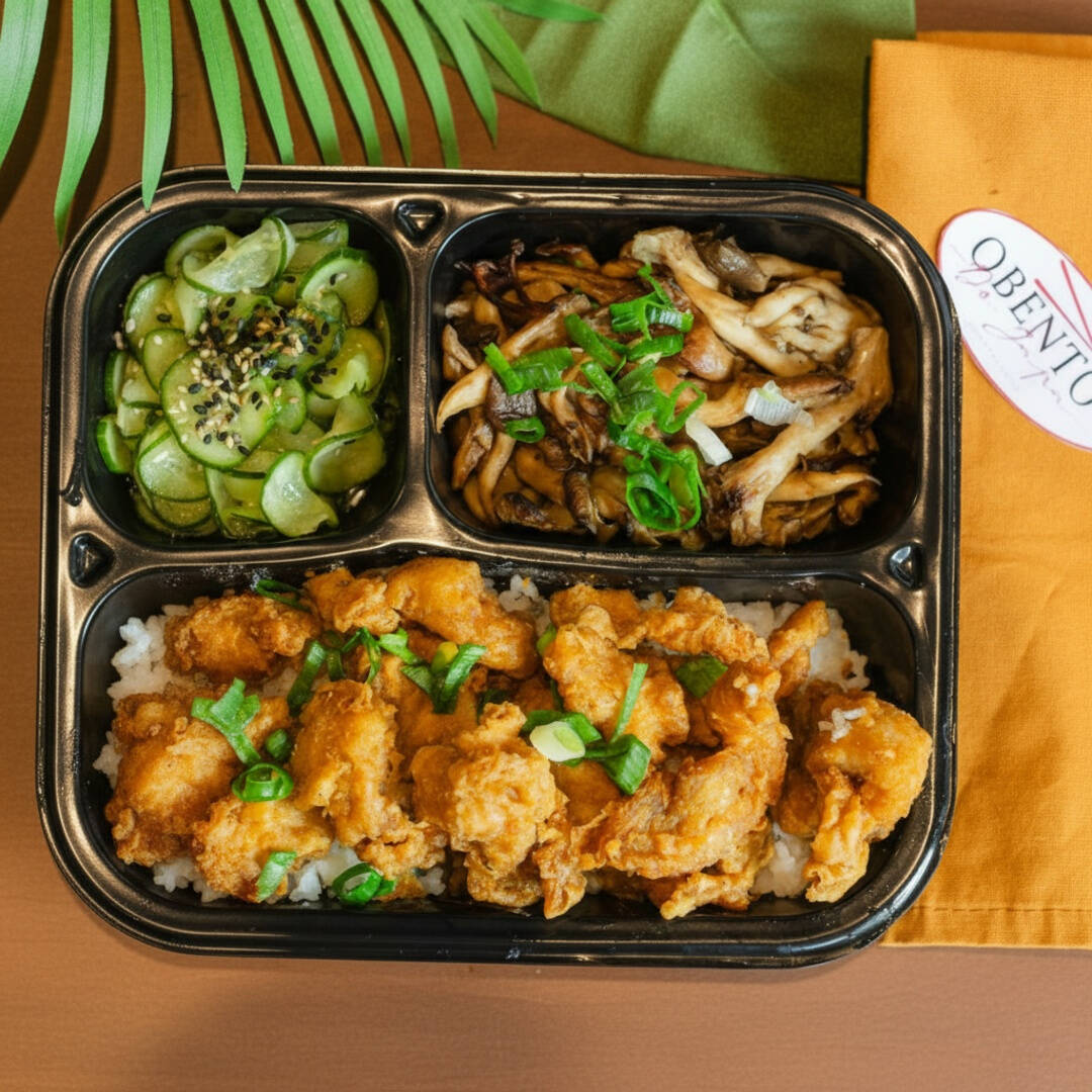 Escolha a composição da sua marmita obento do jeito como você mais gosta!