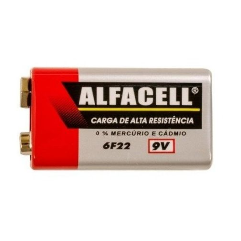 Perfeita para equipamentos que exigem energia constante e confiável, a Bateria 9v com carga de alta resistência oferece excelente desempenho e longa duração. Ideal para multímetros, detectores de fumaça, brinquedos, microfones sem fio, controles remotos e outros dispositivos eletrônicos. Uma solução potente e segura para quem busca eficiência e durabilidade.  bateria 9v, bateria alta resistência, bateria longa duração, bateria para controle, bateria para detector de fumaça, bateria potente, bateria eletrônicos, bateria para microfone, bateria durável, bateria confiável