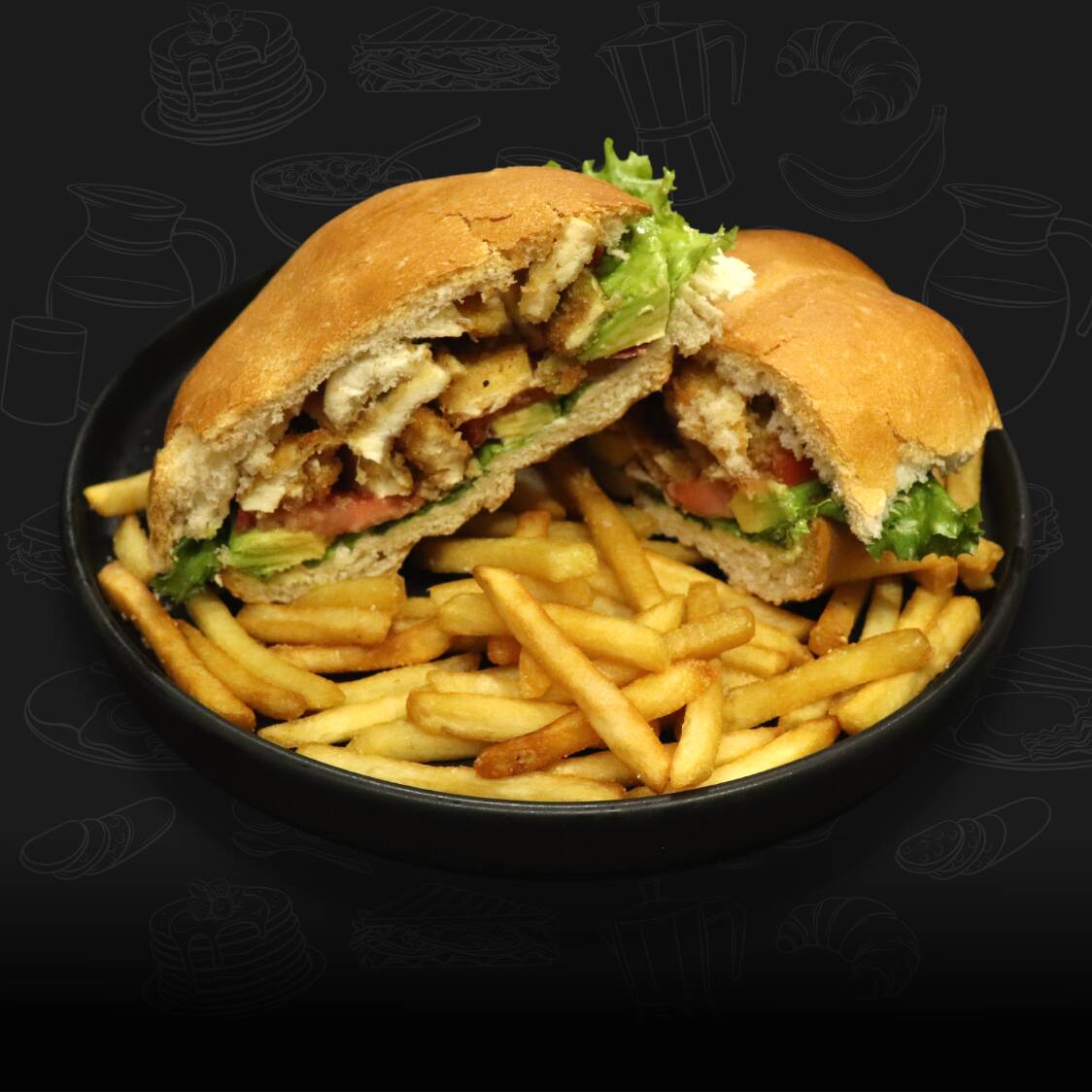 Torta con Papas Fritas