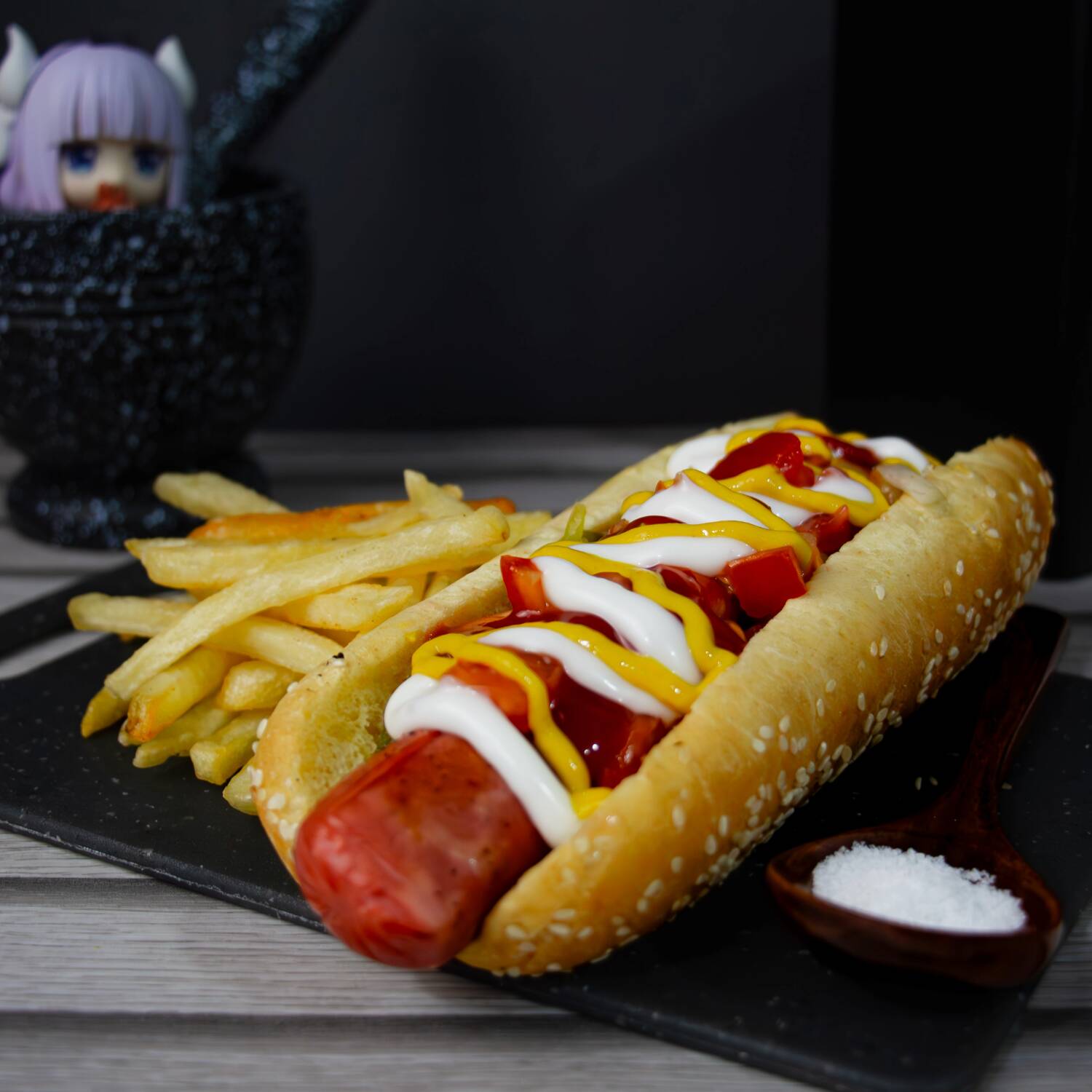 Hot Dog Salchicha Jumbo y Porción de Papas Lisas