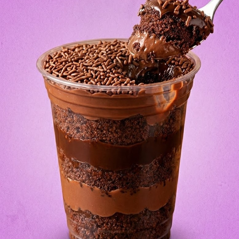 Camadas generosas de bolo fofinho e recheio cremoso, montadas com carinho. Uma sobremesa prática e deliciosa! Serve até 1 pessoa (aprox. 300ml)