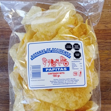 Papitas Botanas De Occidente