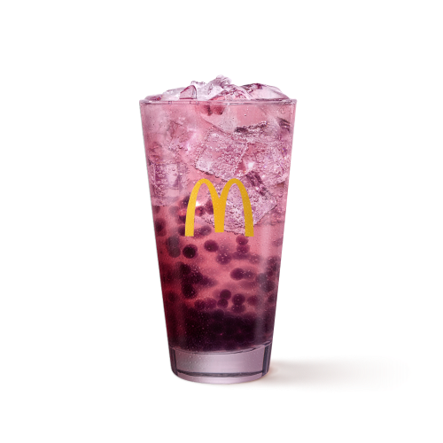 Bebida con perlas de Blueberry
