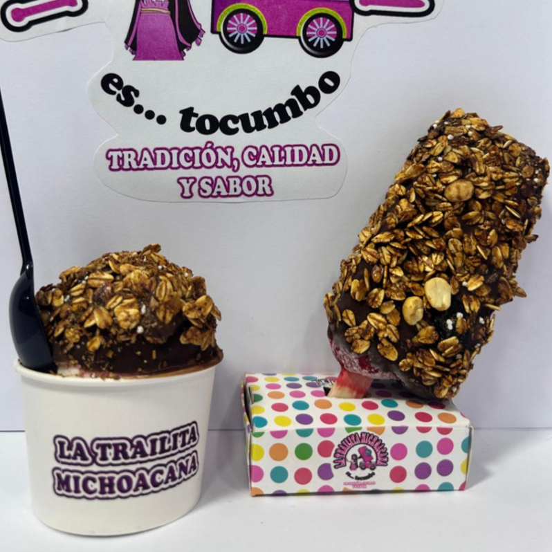 Cobertura de Chocolate con Granola