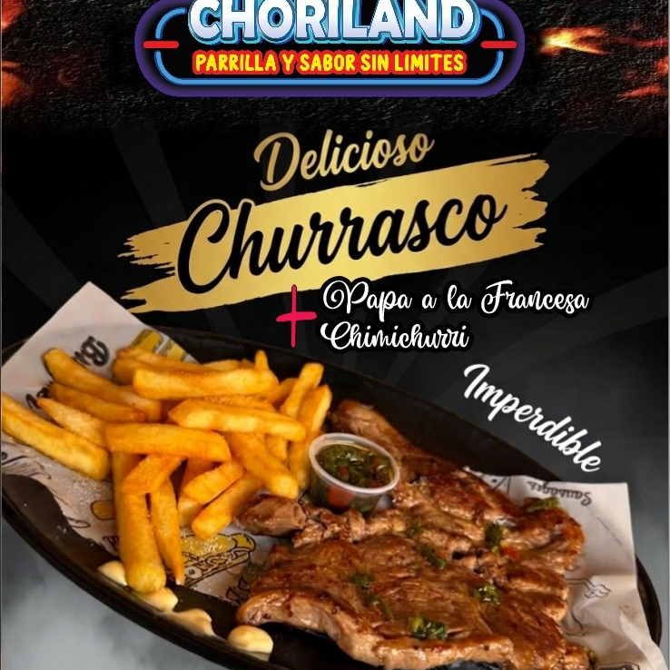 Churrasco Premium + Papas