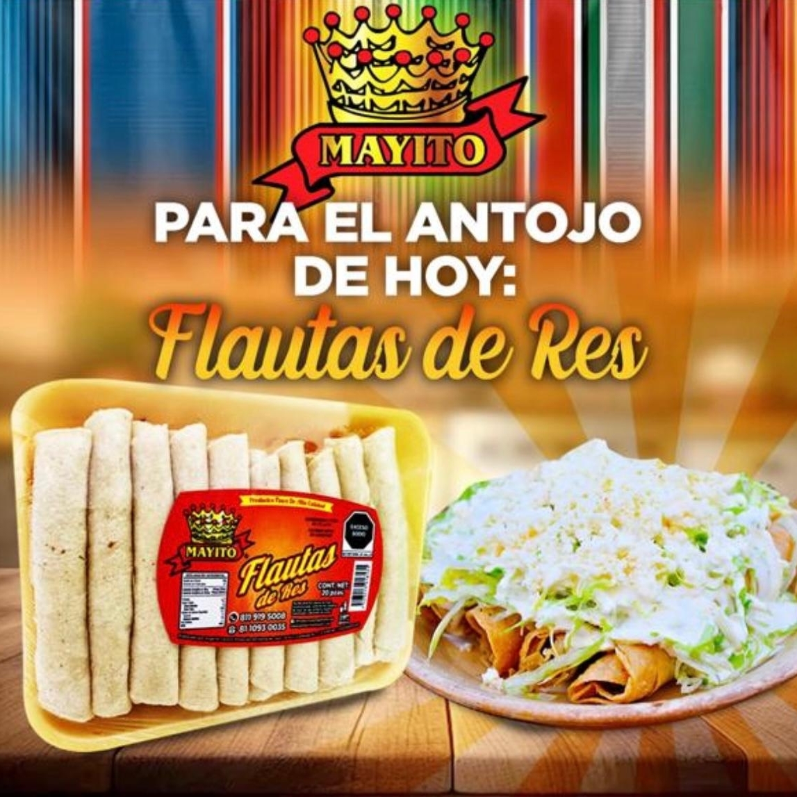 Flautas de Res 20 Piezas