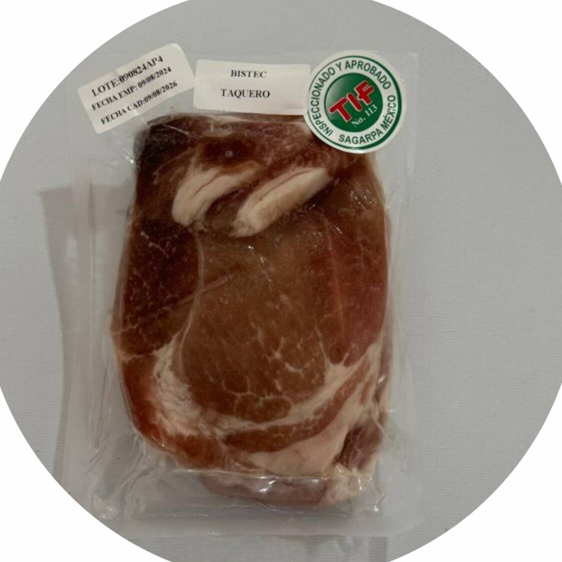 Bistec Taquero .360gr (crudo)