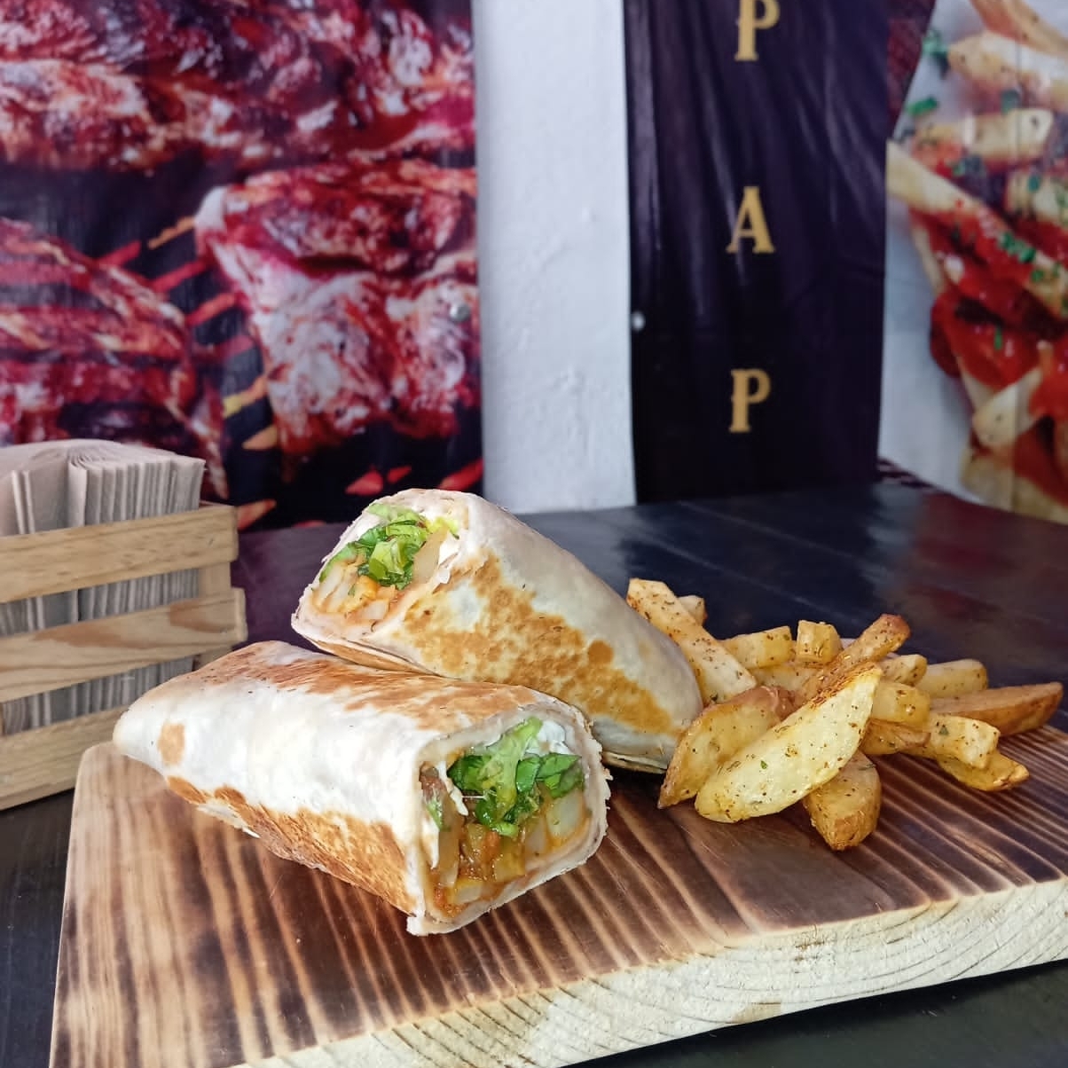 Burrito Papa con Chorizo