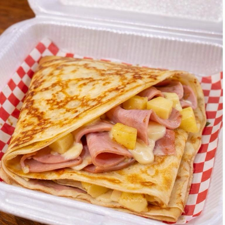 HAWAIIANA (JAMÓN, QUESO MANCHEGO Y PIÑA)