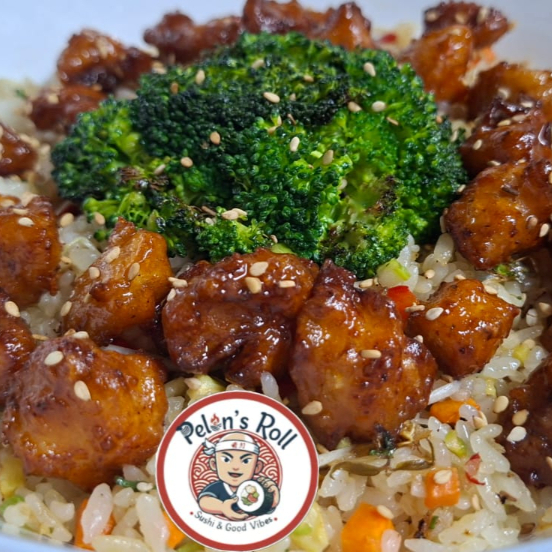 Pollo capeado a la naranja