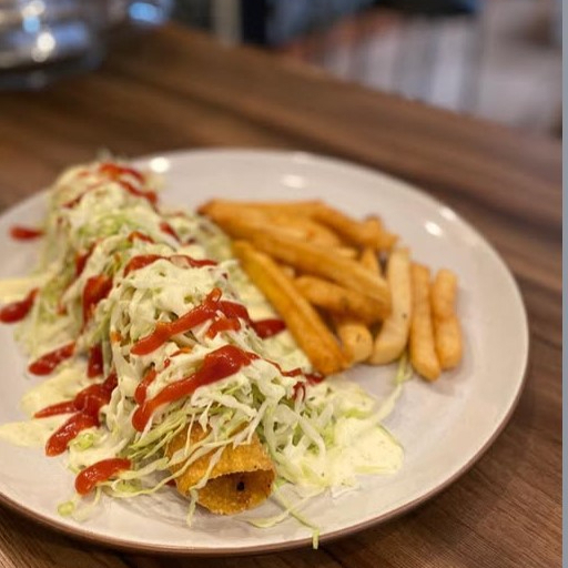 Taco con Papas Fritas