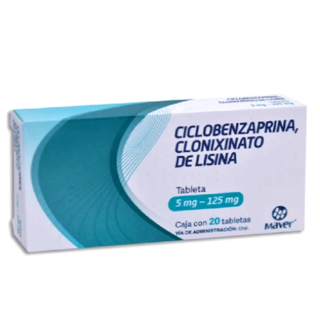 Ciclobenzaprina/ Clonixinato de Lisina 5 Mg/125 Mg