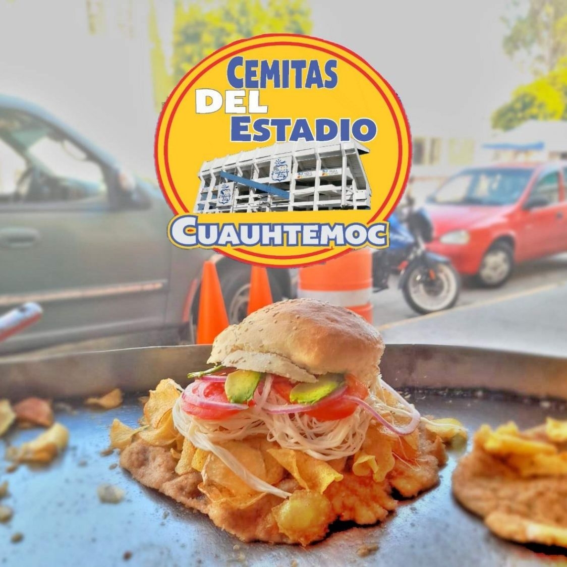 Cemita de Carne Enchilada