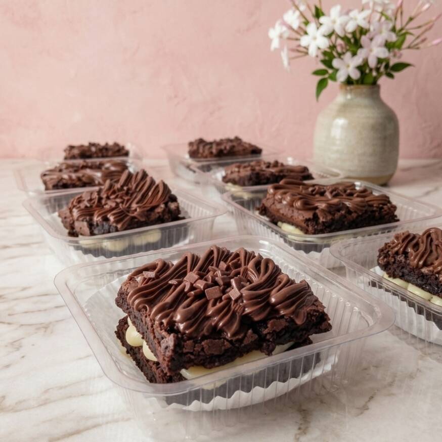 Massa de chocolate 50% cacau, com recheio de creme de leite Ninho e Nutella, finalizando com granule! Aprox 100g