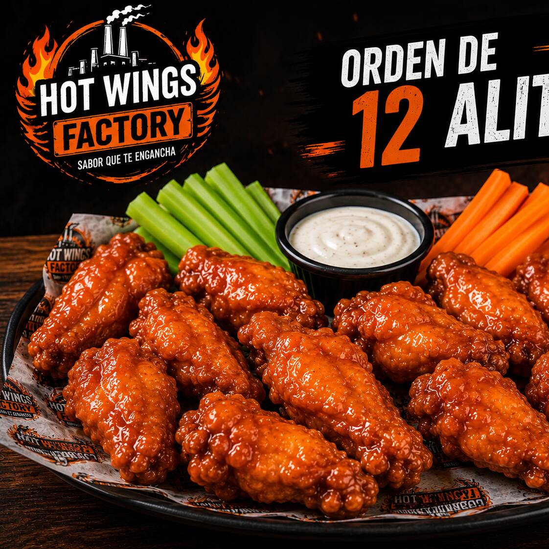 Alitas 12 Pzas