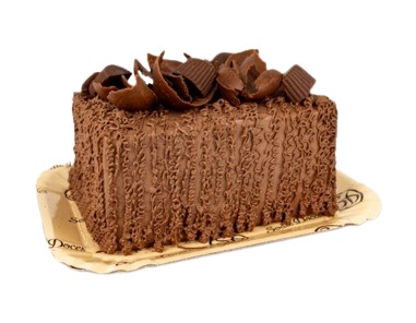 Bolo de chocolate, recheios de Alpino trufado e mousse de chocolate, cobertura de trufado meio amargo, lascas de chocolate ao leite e bombom Alpino.