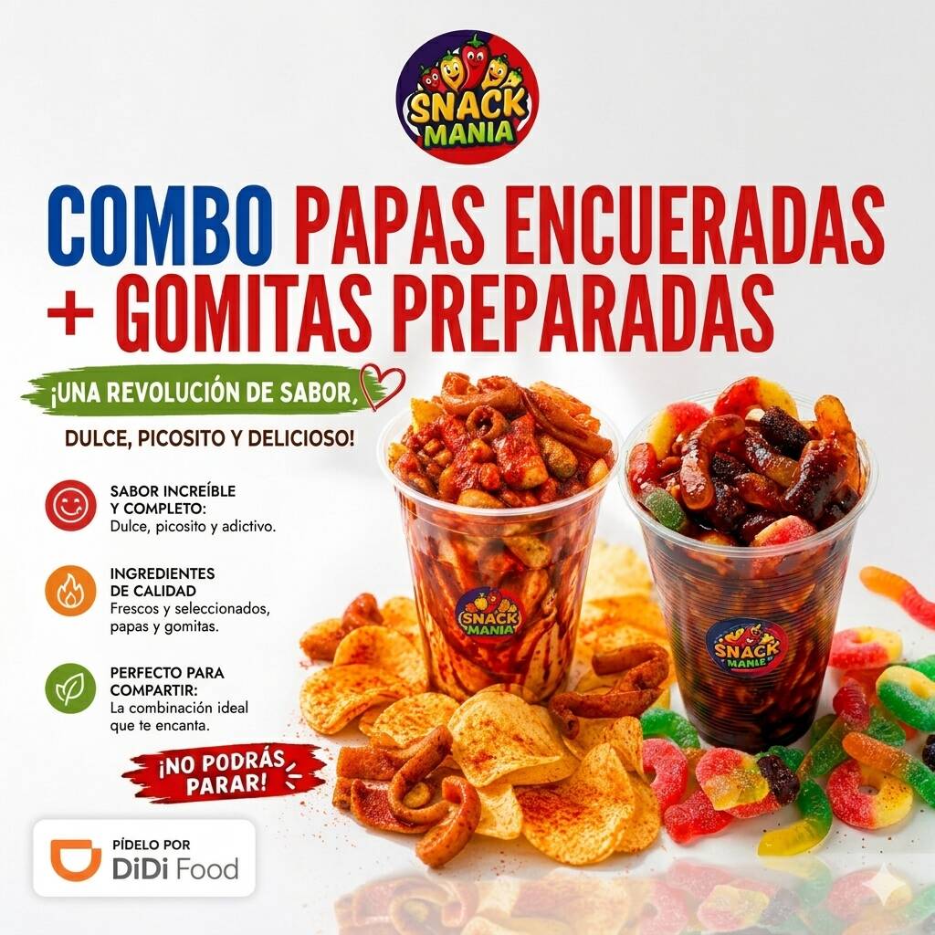 Papas Encueradas 🐷🌶️ + Gomitas Preparadas 🤤