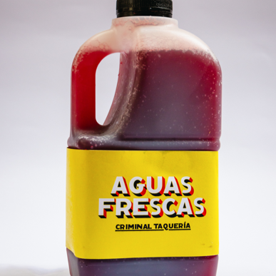 Agua Fresca de Jamaica Litro