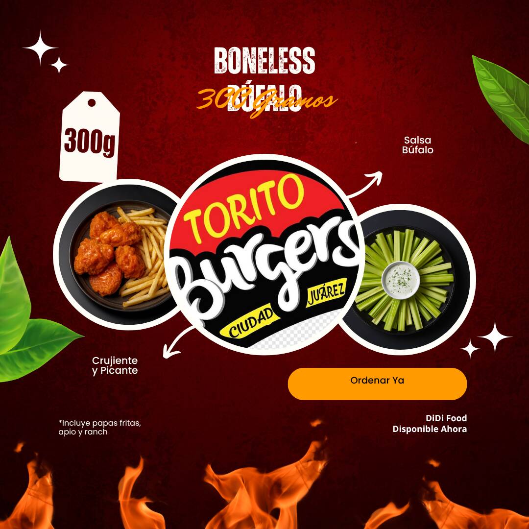 300 GR DE BONELESS BUFALO