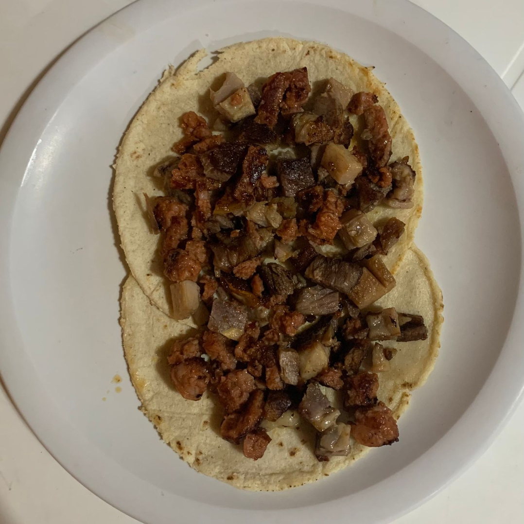 Taco Campechano Suadero Chorizo