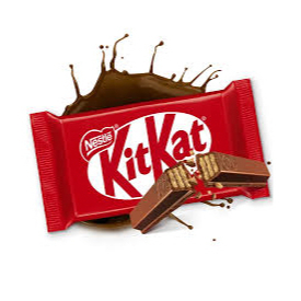 Kit Kat enviado inteiro e embalado separadamente do copo!