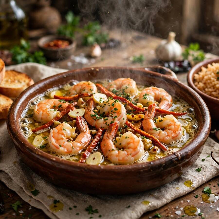 Camarones Al Ajillo