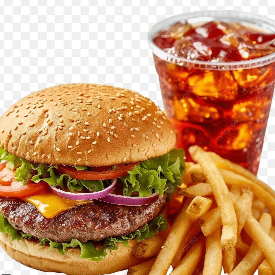 HAMBUGESA DE RES CON PAPAS