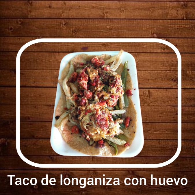 TACO DELONGANIZA CON HUEVO