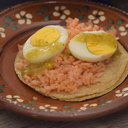 Taco de Huevo Cocido