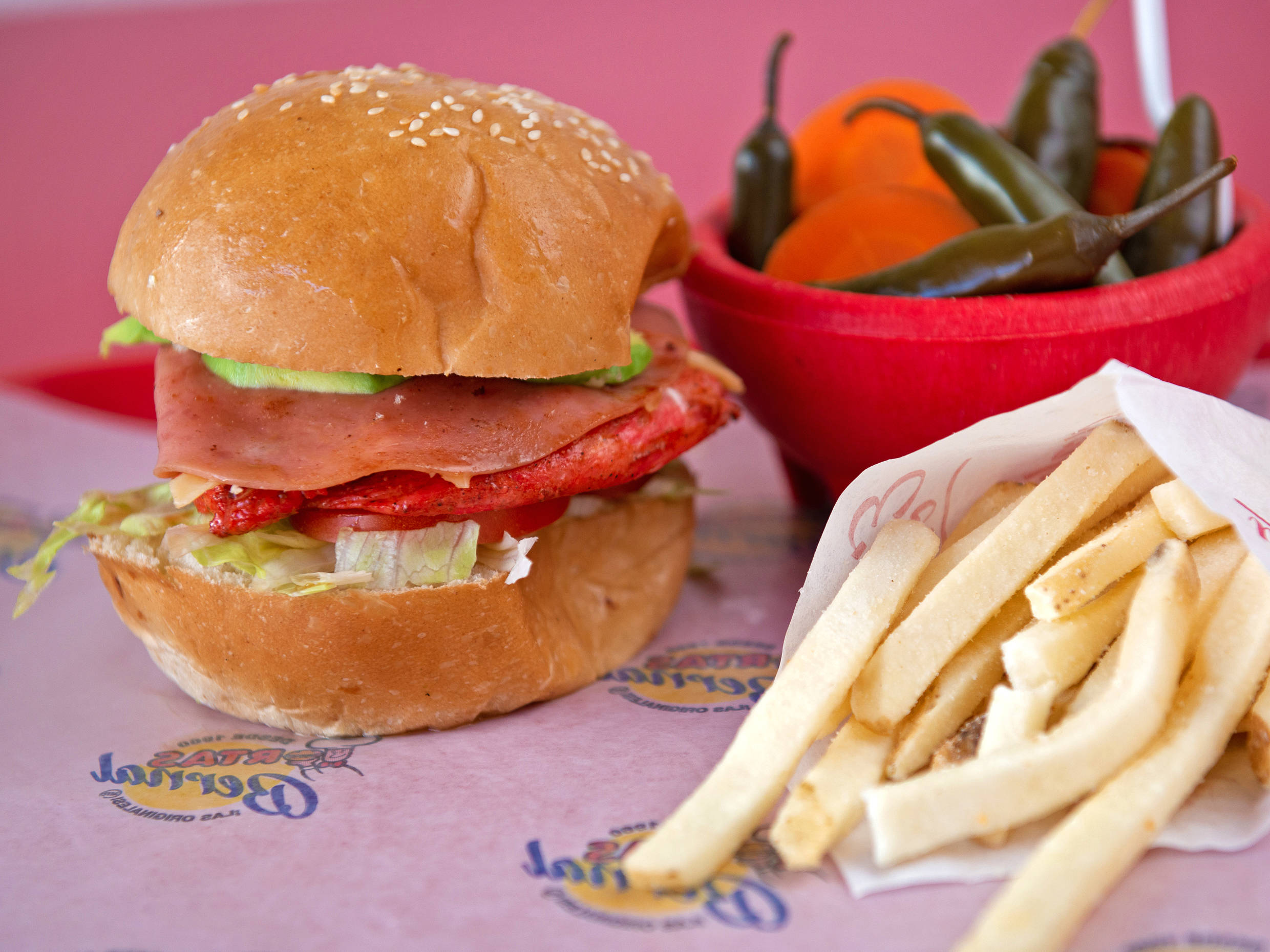 Hamburguesa de Pollo en Combo