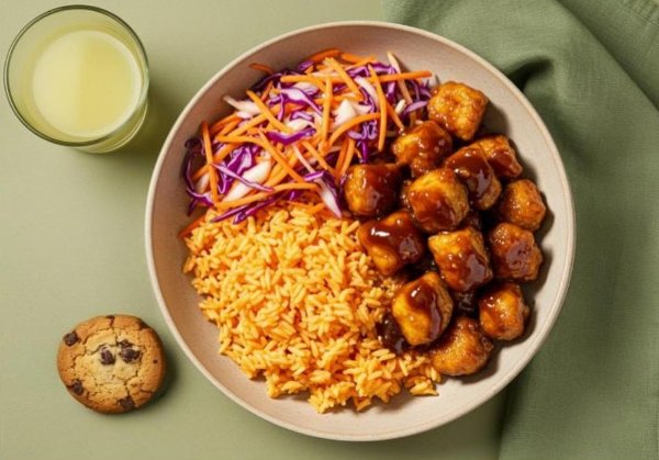 Pollo BBQ + Bebida + Galleta