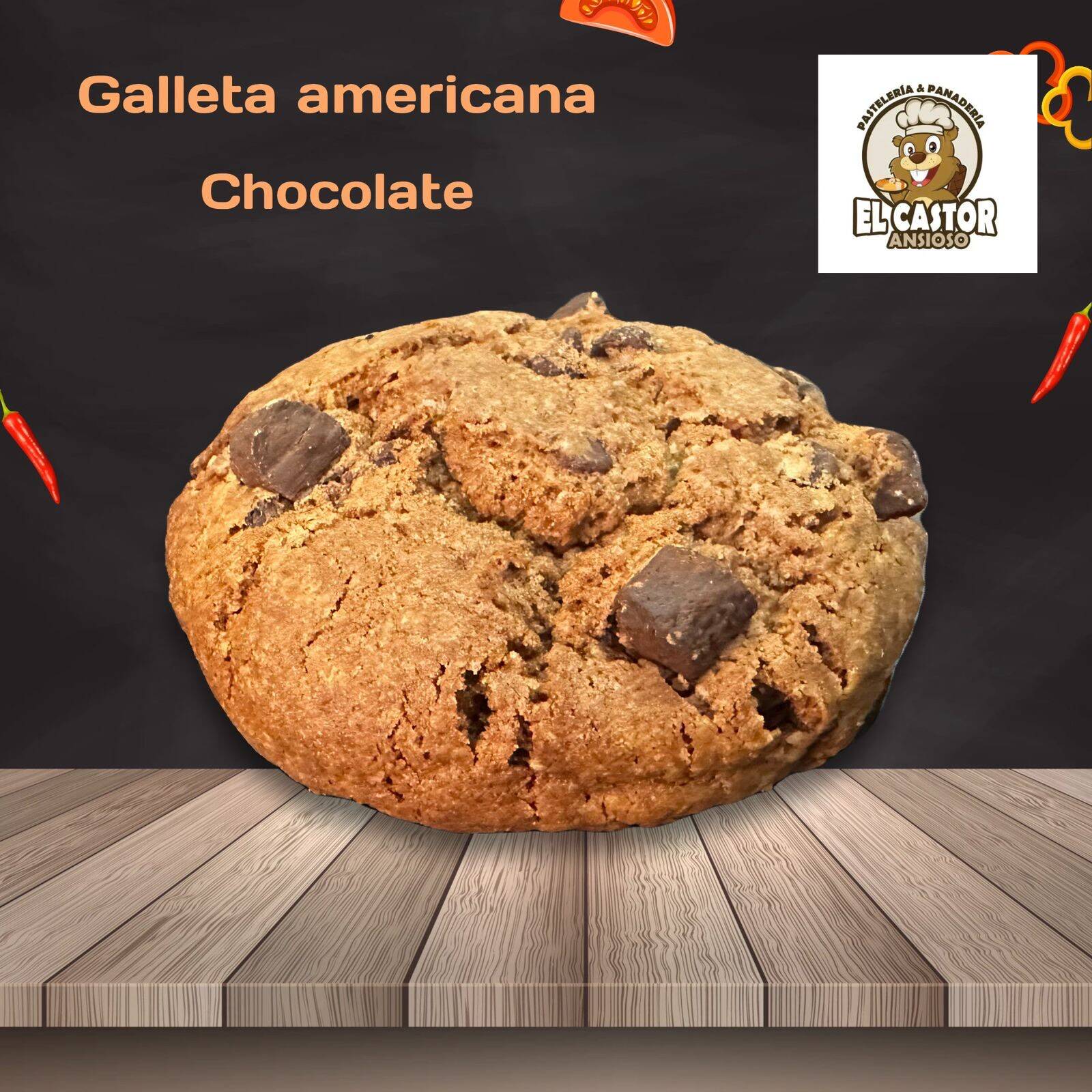 Galleta Americana de Chocolate