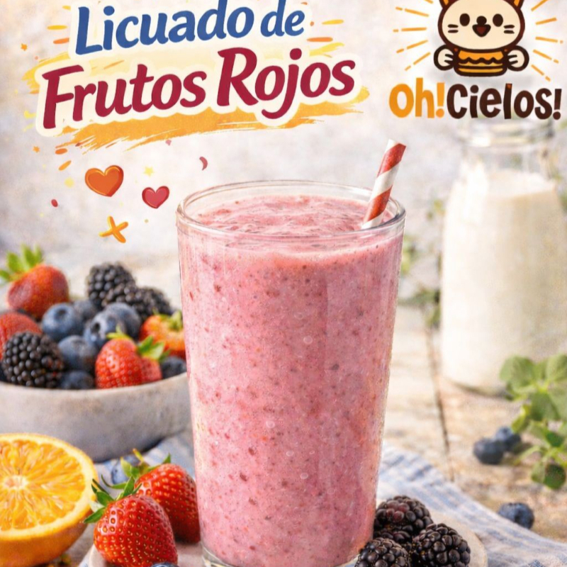 Licuado de Frutos Rojos