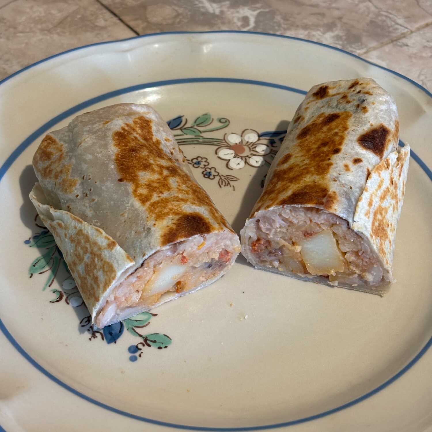 Burrote de Papa con Chorizo