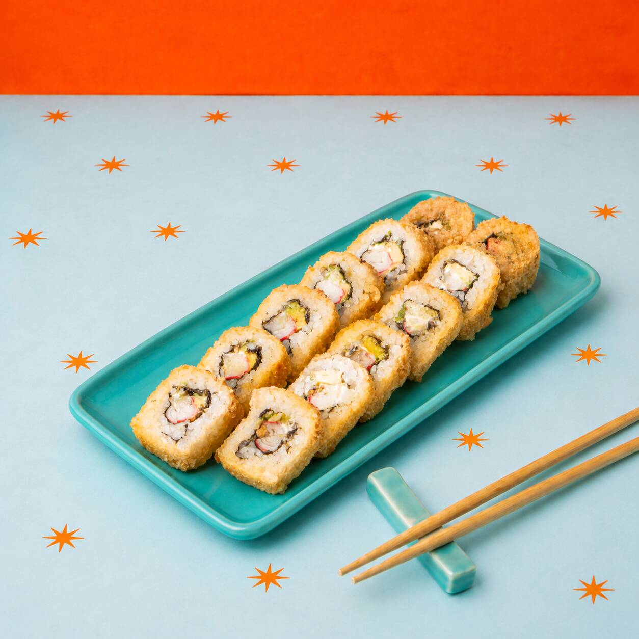 12 Bocados Sushi Palmito Maduro