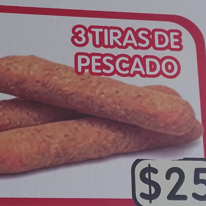 3 TIRAS DE PESCADO