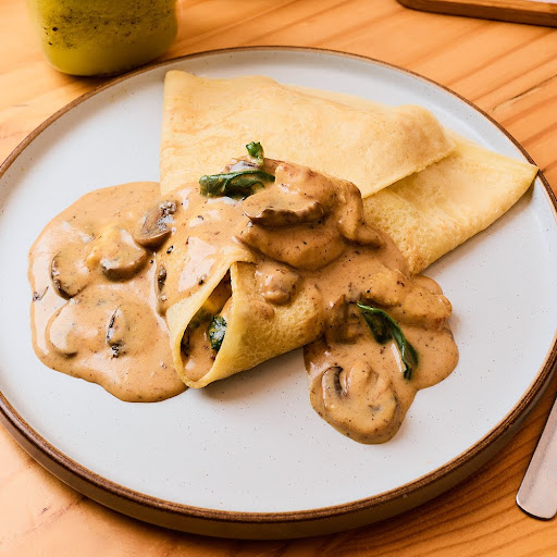 Crepa Pollo Espinacas & Hongos