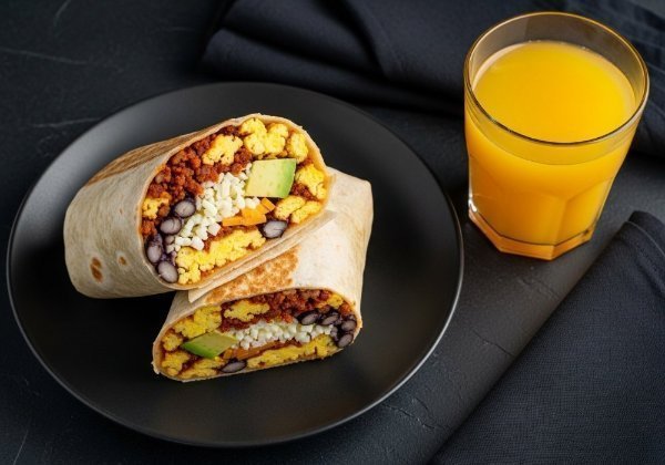 Burrito de Huevo con Chorizo + Jugo