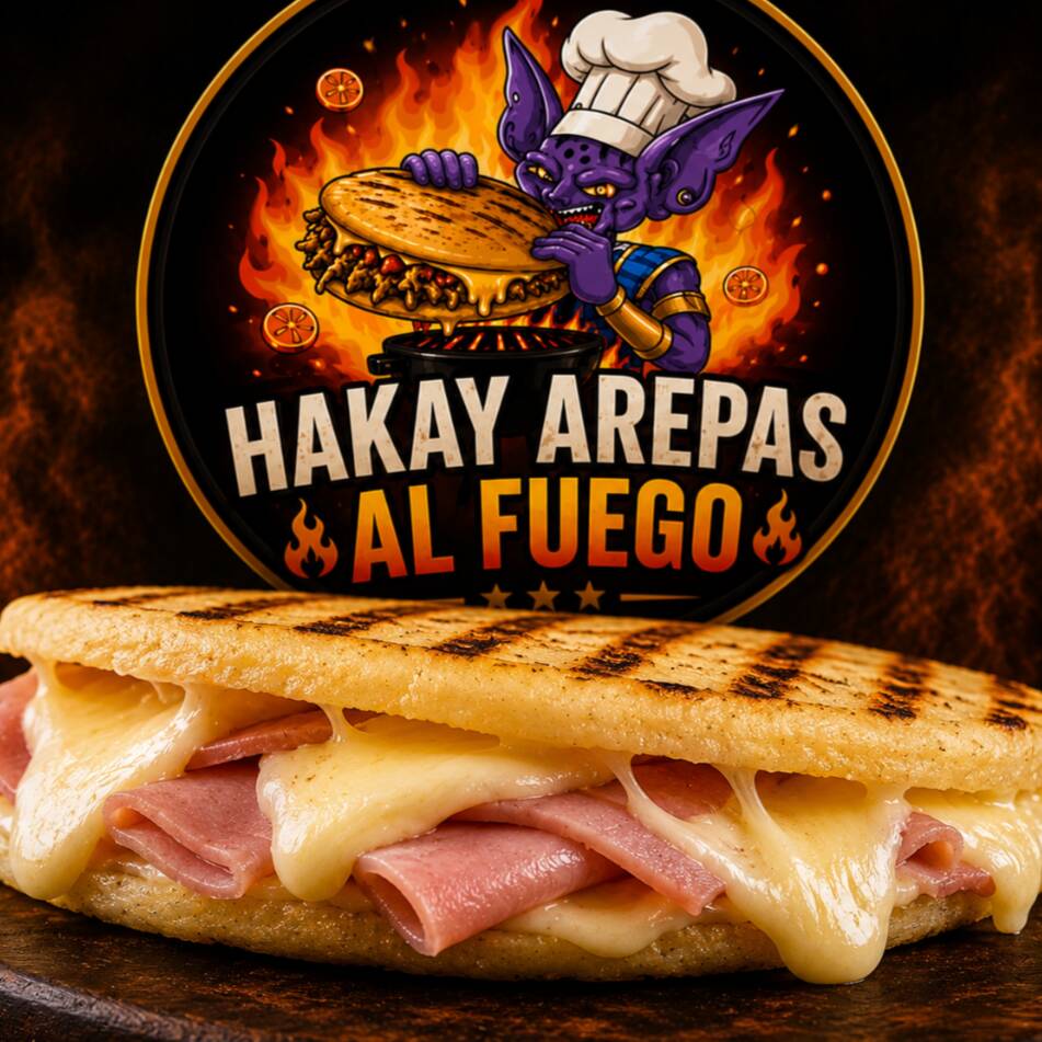 Arepa de Jamón y Queso.