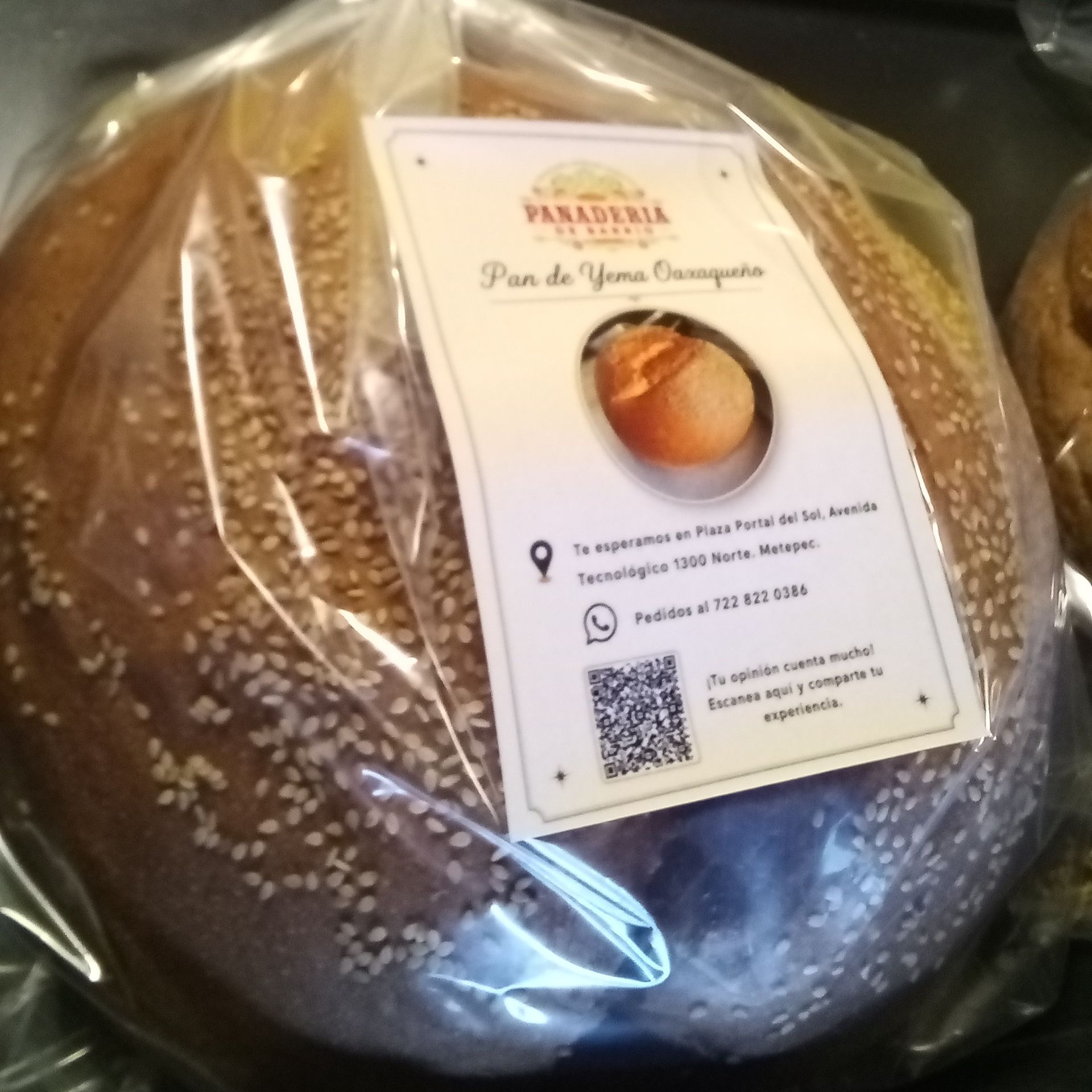 Pan de Yema Oaxaqueño 500 gramos