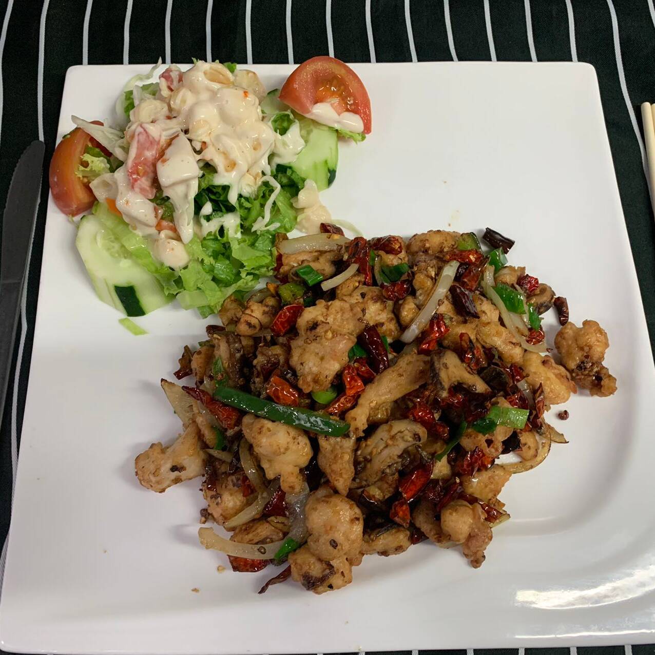 Camarones al Estilo Si Chuan Picante