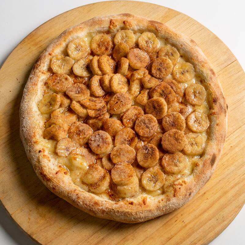 Banana, leite condensado e canela