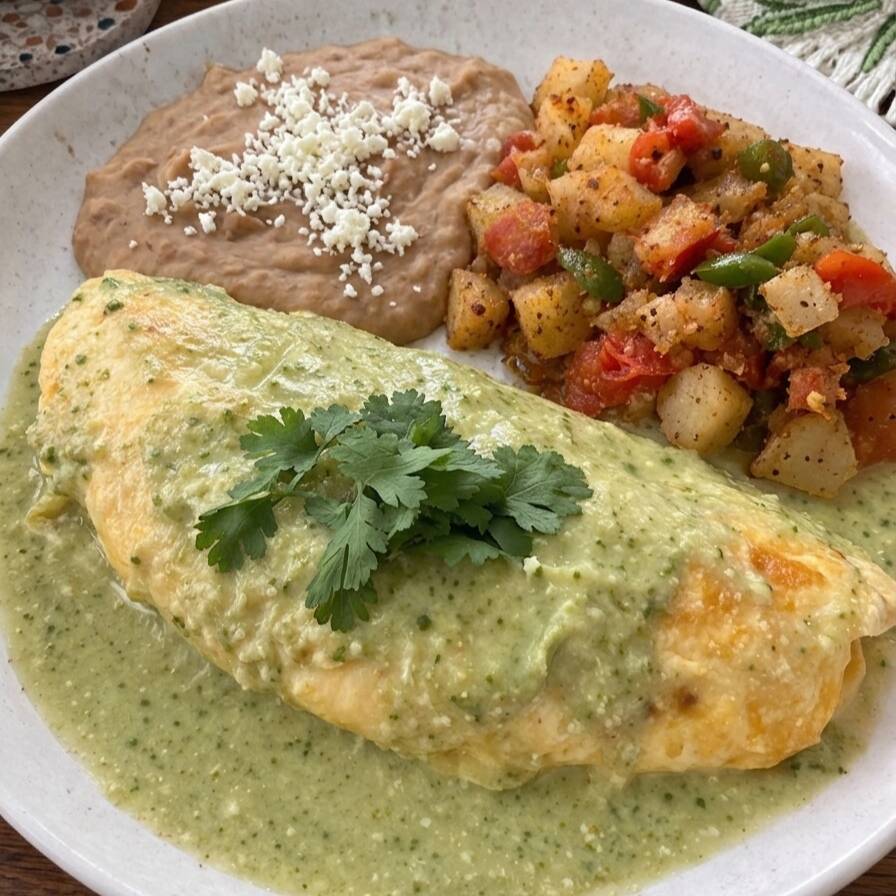 Omelette Pollo Poblano