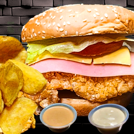 Burger Chicken Crispy a Lo Pobre