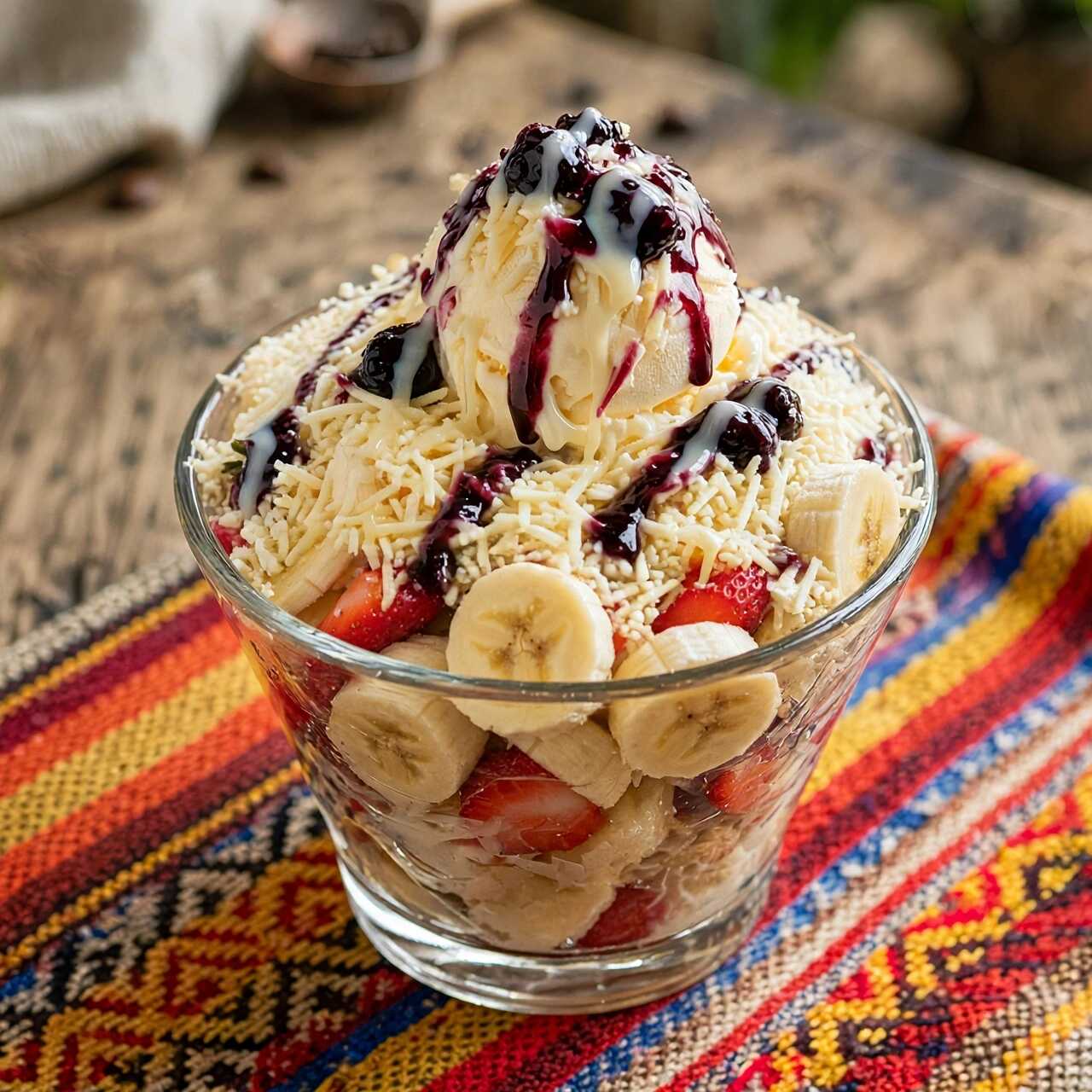 Mini Ensalada (fresa y Banano)