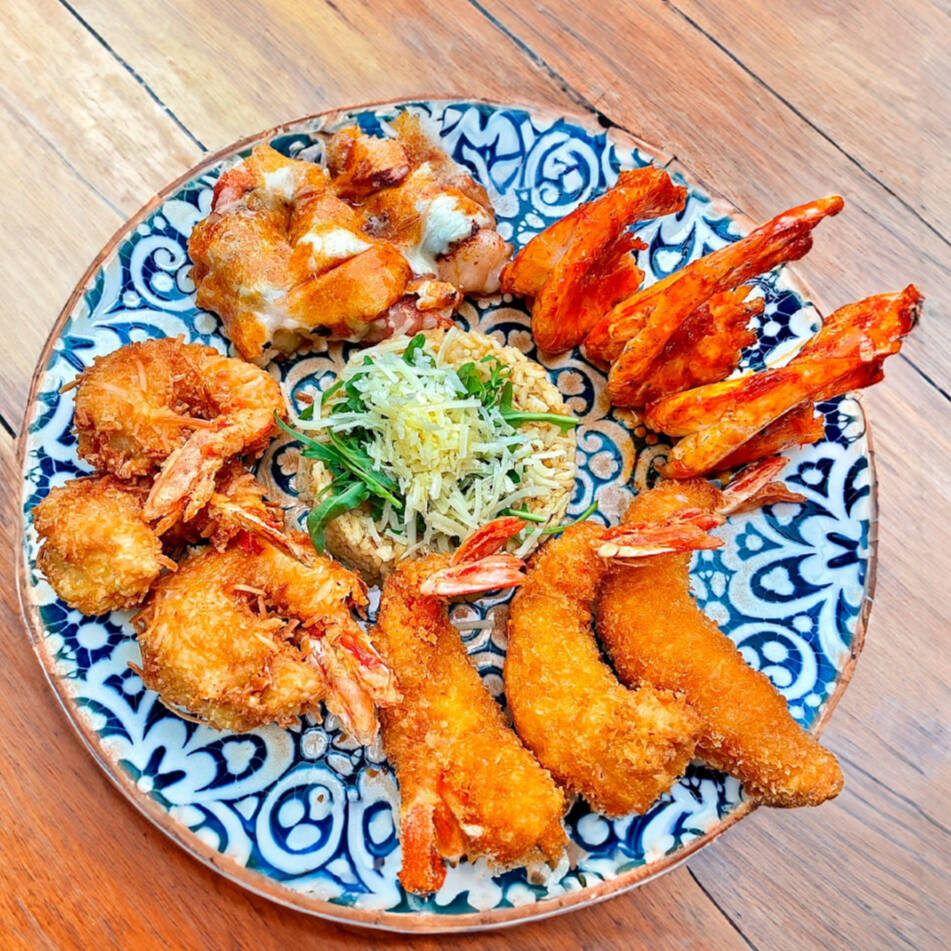 Camarones Mixtos + Coca cola Original 350ml