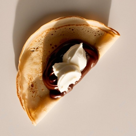 Crepa de Queso Philadelphia con Nutella