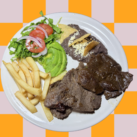 Arrachera con Papa