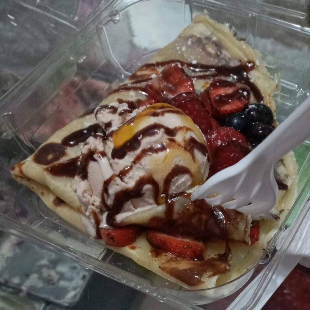 Crepa de 1 Ingrediente y Bola de Helado