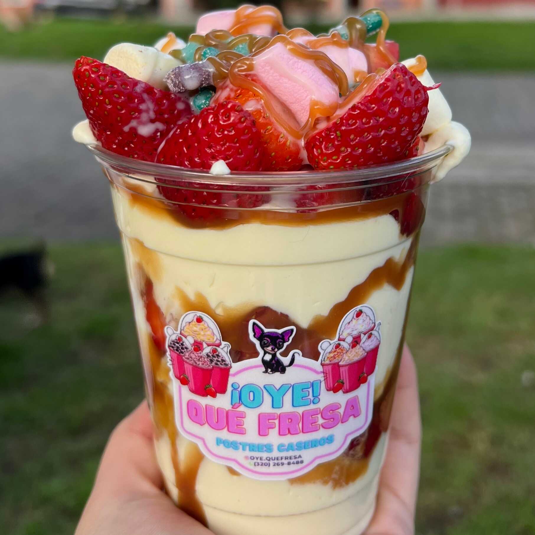 Fresas con Crema 12 oz